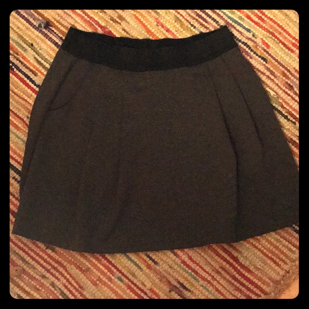 Gray Gap Skirt